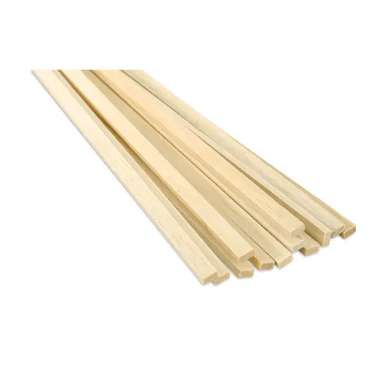 Bud Nosen Balsa Wood Sticks - 1/4" x 1/2" x 36", Pkg of 12 {1}