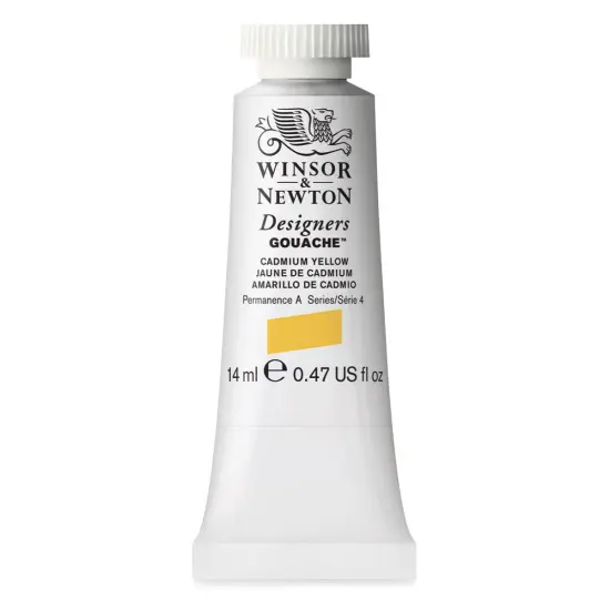 Winsor & Newton Designers Gouache - Cadmium Yellow, 14 ml tube {1}