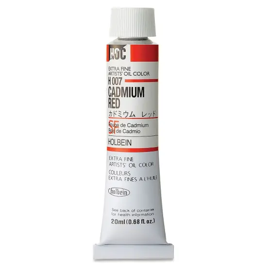 Holbein Artists' Oil Color - Cadmium Red, 20 ml tube {2}
