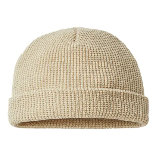 Richardson&reg; Waffle Cuffed Beanie Birch {1}