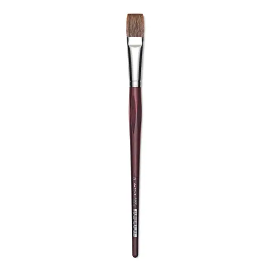 Da Vinci Grigio Synthetic Brush - Flat, Long Handle, Size 24 {1}