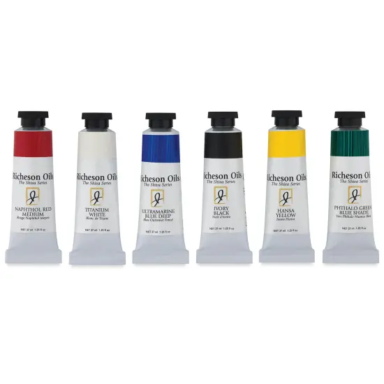 Shiva Signature Artist Oil Colors - Set of 6, Basics, 37 ml {2}