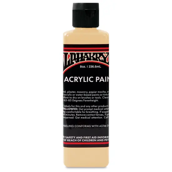Alpha6 Alphakrylic Acrylic Paint - Orange Sherbet, 8 oz {1}