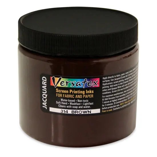 Jacquard Versatex Screen Printing Ink - Brown, 16 oz jar {1}