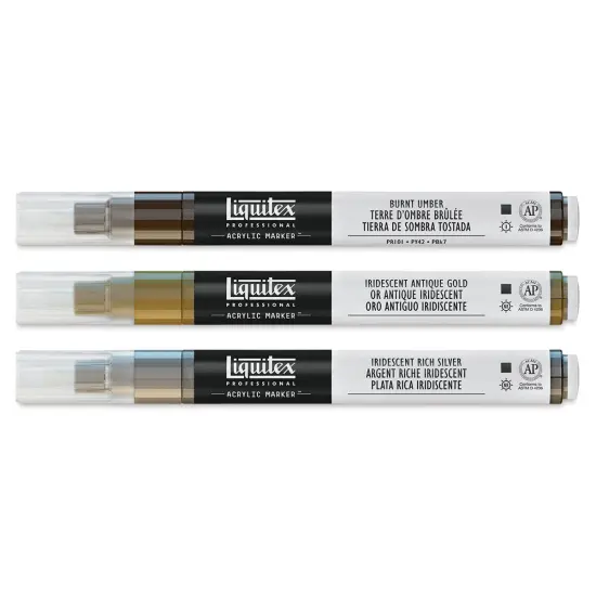 Liquitex Paint Marker - Iridescent Colors, 2mm Tip, Set of 3 {2}