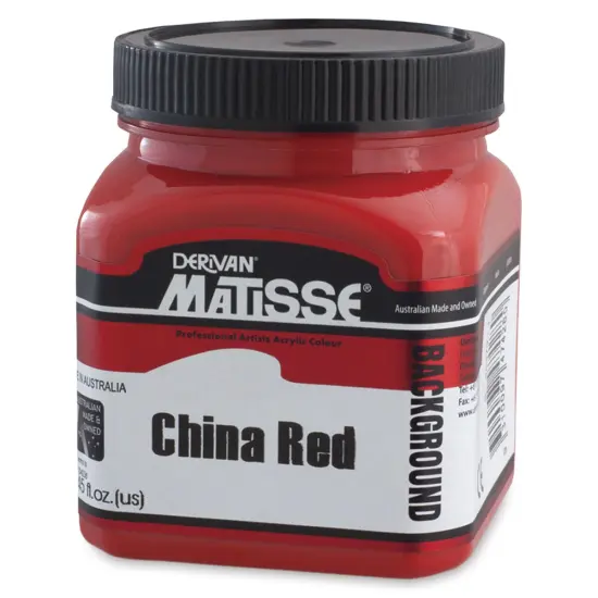 Matisse Background Colors Acrylic Paint - China Red, 250 ml {1}