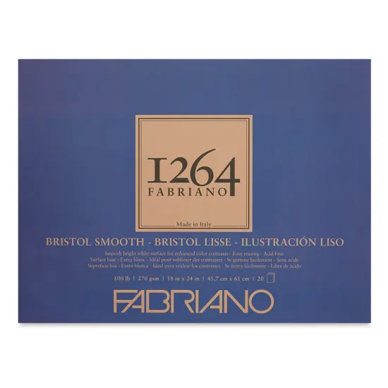 Fabriano 1264 Bristol Pad - 18" x 24", Smooth {1}