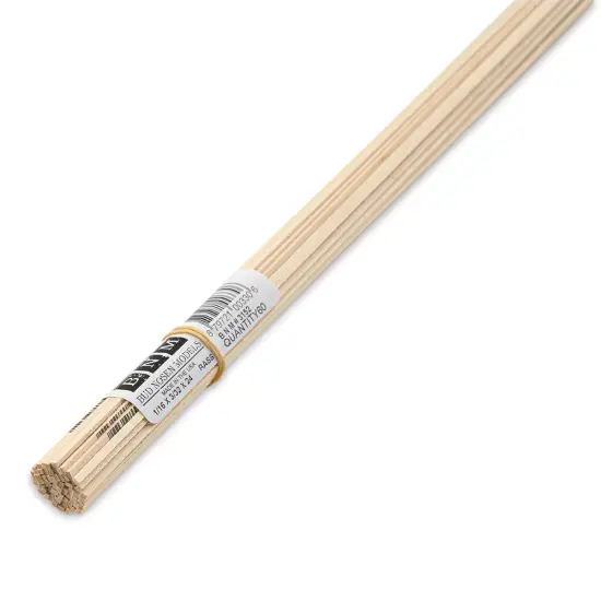 Bud Nosen Basswood Sticks - 1/16" x 3/32" x 24", 60 Sticks {1}