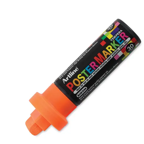Artline Poster Markers - 30 mm Tip, Fluorescent Orange {1}