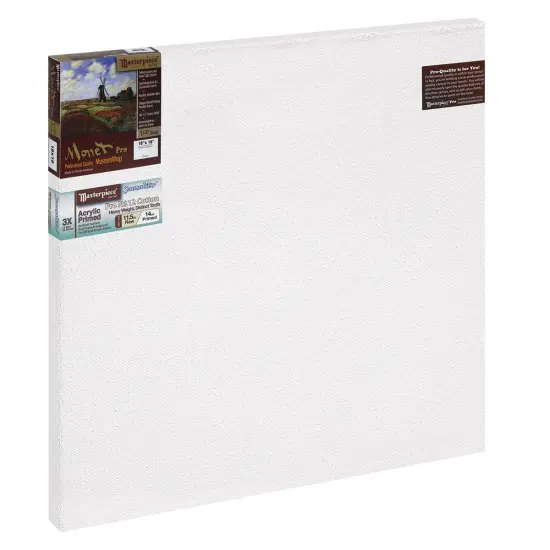 Masterpiece Monet Pro Sausalito Cotton Canvas - 18" x 18", Acrylic-Primed {1}