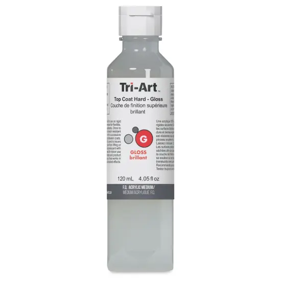 Tri-Art Top Coat Medium - Hard Gloss, 4 oz, Bottle {1}