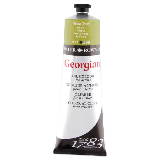 Daler-Rowney Georgian Oil Color - Yellow Green, 225 ml tube {1}