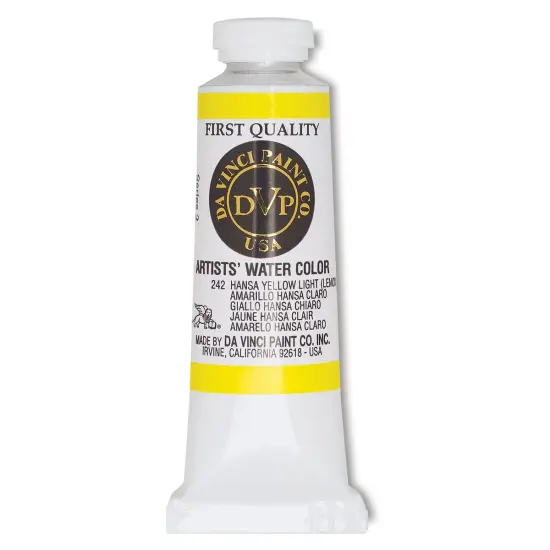 Da Vinci Artists' Permanent Watercolor - Hansa Yellow Light Lemon, 37 ml tube {1}