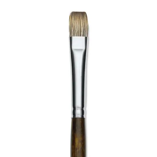 Silver Brush Monza Synthetic Mongoose Artist Brush - Long Handle, Bright, Size 12 {1}