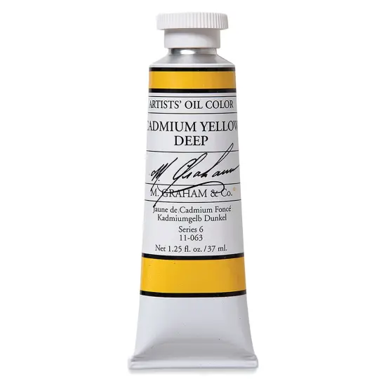 M. Graham Artists' Oil Color - Cadmium Yellow Deep, 37 ml tube {1}
