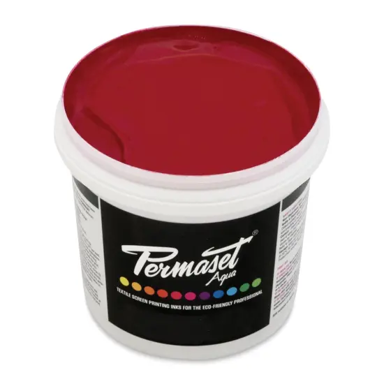 Permaset Aqua Fabric Ink - Bright Red, Liter {1}