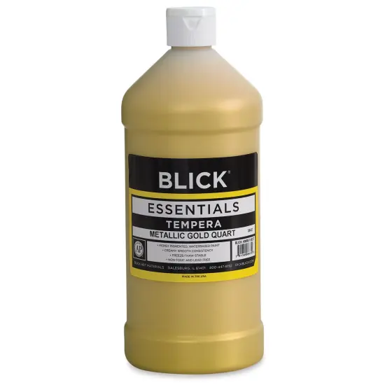Blick Essentials Tempera - Gold (Metallic), Quart {2}