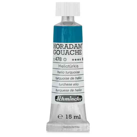 Schmincke Horadam Artist Gouache - Helio Turquoise, 15 ml tube {1}