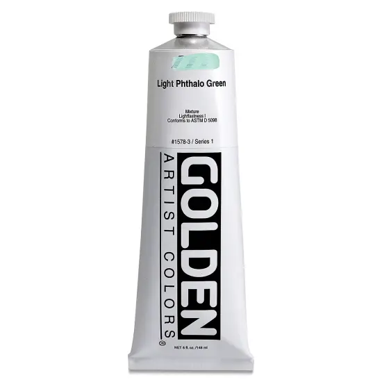 Golden Heavy Body Artist Acrylics - Light Phthalo Green, 5 oz {2}