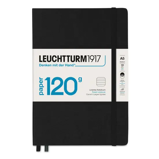 Leuchtturm1917 Edition 120G Notebook - Black, 5-3/4" x 8-1/4", Ruled {1}