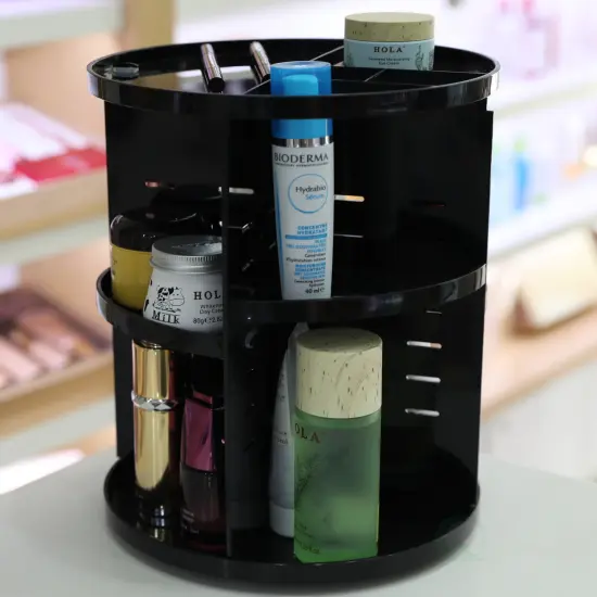 Rotating Cosmetic Storage Tower, Makeup Organizer {3}