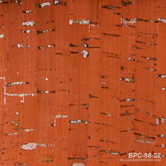 Belagio Cork Fabric, 18" x 15", Solids, Red {1}