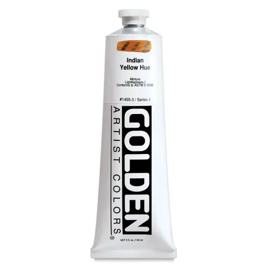 Golden Heavy Body Artist Acrylics - Indian Yellow Historic Hue, 5 oz Tube {1}