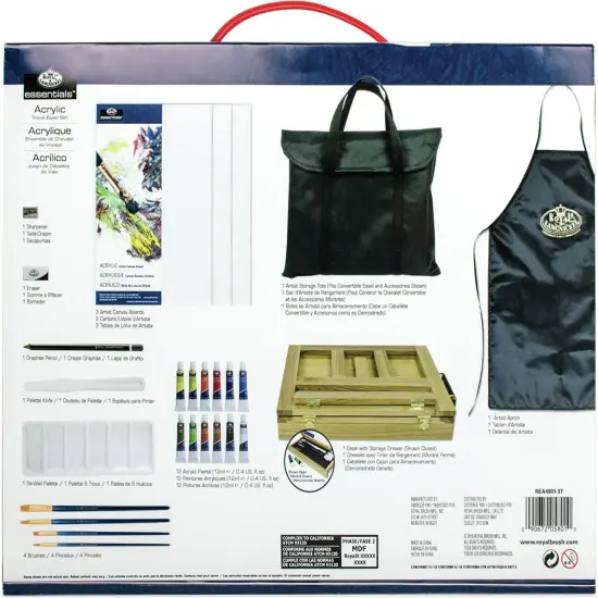 Royal & Langnickel(R) Easel Art Set W/Easy To Store Bag-Acrylic {2}