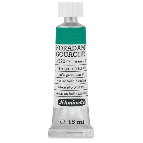 Schmincke Horadam Artist Gouache - Helio Green Blueish, 15 ml tube {1}