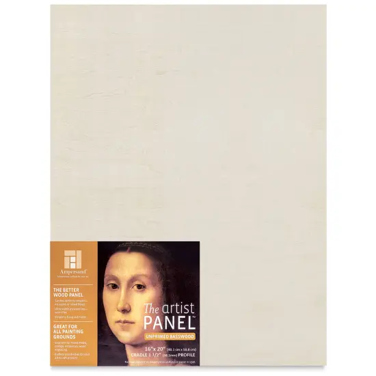 Ampersand Value Series Artist Wood Panel - 16" x 20", 1-1/2" Cradle {1}