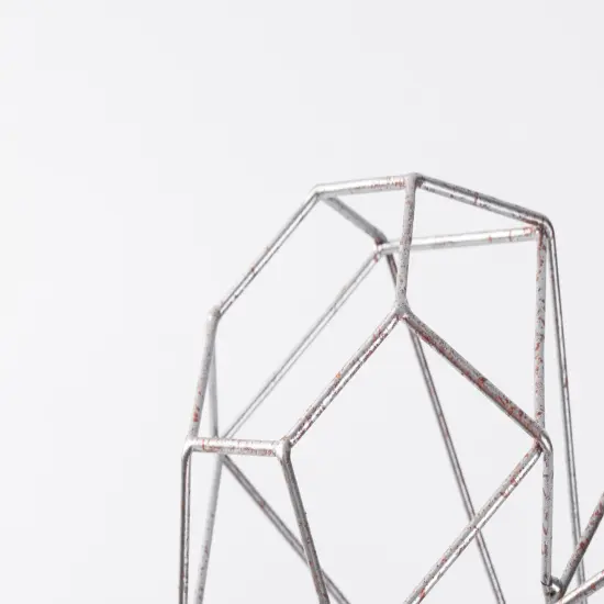 Vintage Decorative Metal Diamond Shaped Tabletop Countertop Wine 4 Bottle Holder {4}