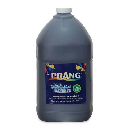 Prang Ready-To-Use Washable Tempera Paint - Black, Gallon {1}