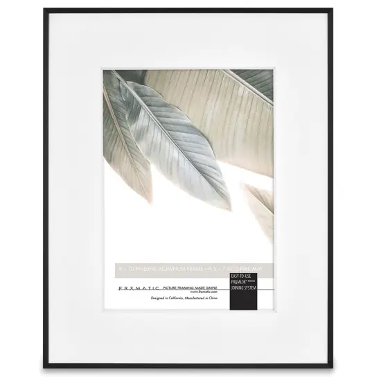 MCS Framatic Fineline II Frame - Black, 8" x 10" {1}
