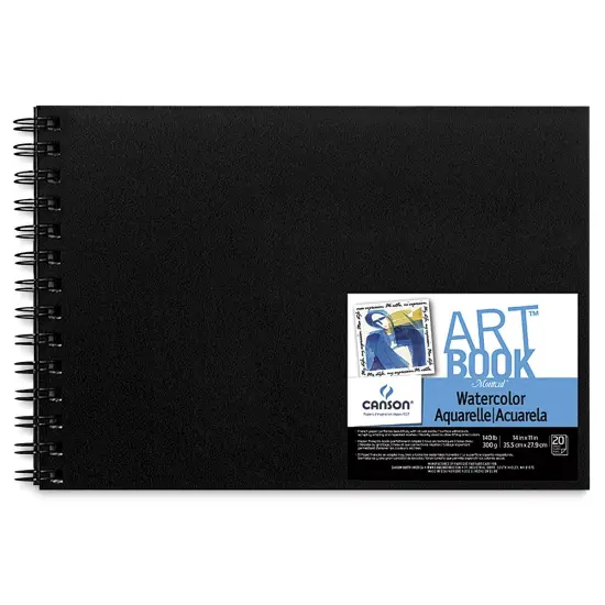 Canson Montval Field Watercolor ArtBook - 14" x 11", Cold Press, 20 Sheets {1}