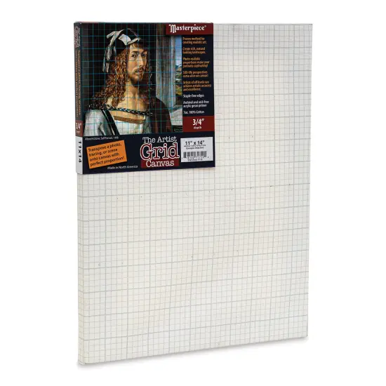 The Artist Grid 3/4" Profile Cotton Canvas - 11" x 14", Artist Grid {1}