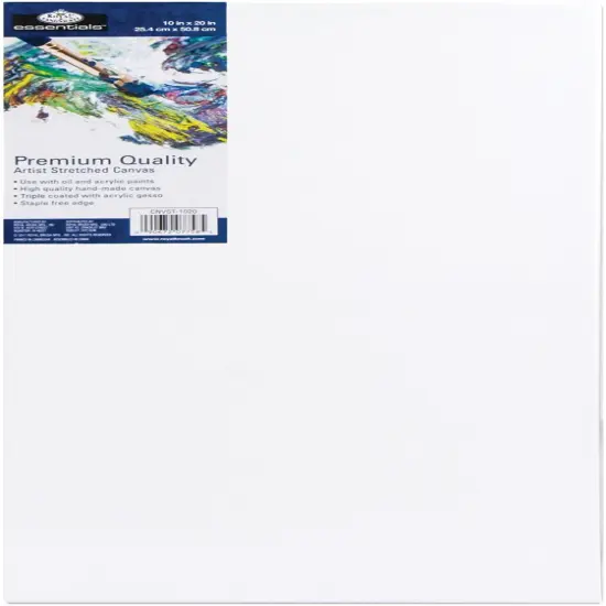 Royal Langnickel essentials(TM) Premium Stretched Canvas-10"x20" {1}