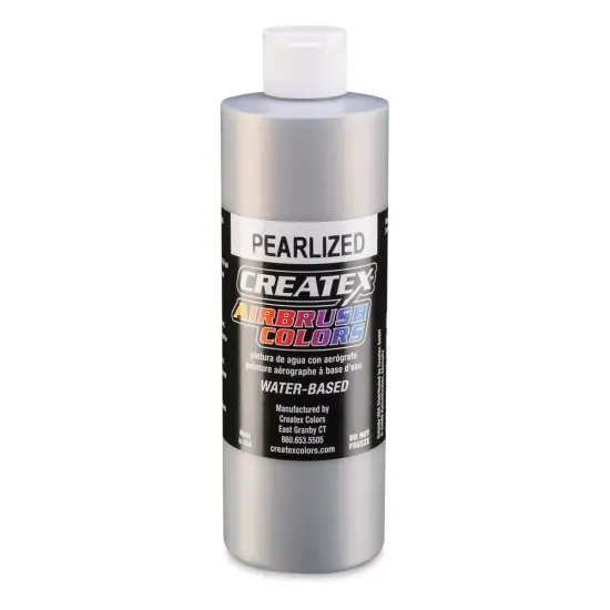 Createx Airbrush Color - 16 oz, Pearl Silver {1}