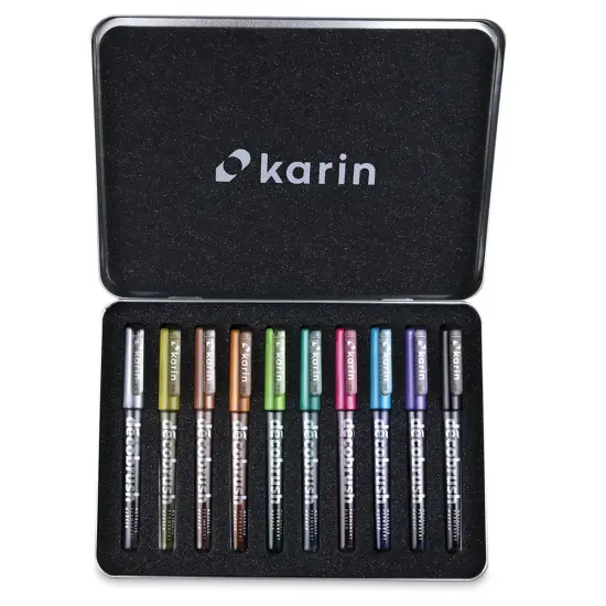 Karin D&eacute;coBrush Metallic Markers - Set of 10 {1}