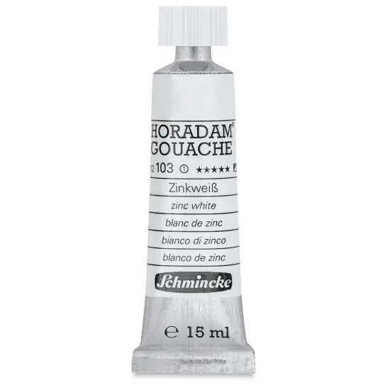 Schmincke Horadam Artist Gouache - Zinc White, 15 ml tube {1}