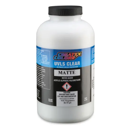 Createx UVLS Clear Top Coat - Matte, 32 oz {1}