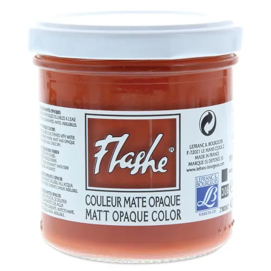Lefranc & Bourgeois Flashe Vinyl Paint - Red Ochre, 125 ml jar {1}