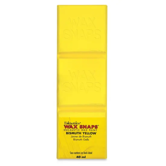 Enkaustikos Wax Snaps Encaustic Paints - Bismuth Yellow, 40 ml cake {1}
