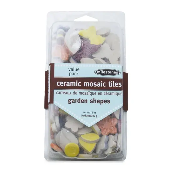 Milestones Ceramic Mosaic Tiles - Garden Shapes, 12 oz {1}