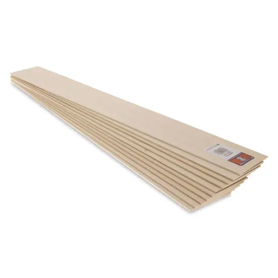 Midwest Products Basswood Sheets - 10 Pieces, 3/32" x 3" x 24" {1}