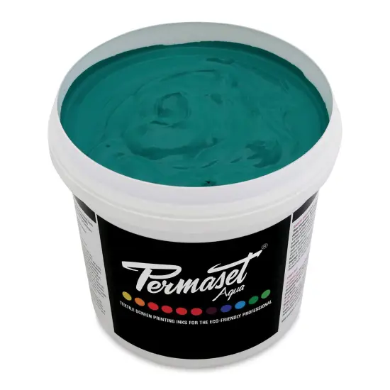 Permaset Aqua Fabric Ink - Supercover Green B, Liter {1}