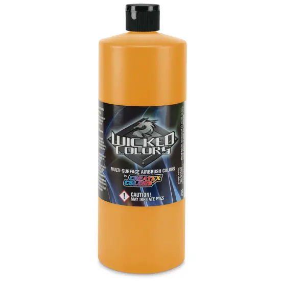 Createx Wicked Colors Airbrush Color - 32 oz, Golden Yellow {1}