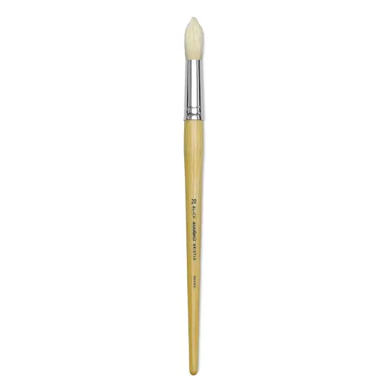 Blick Academic Bristle Brush - Round, Long Handle, Size 20 {1}