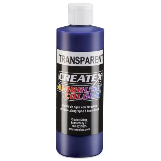 Createx Airbrush Color - 8 oz, Transparent Brite Blue {1}