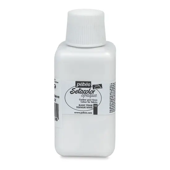Pebeo Setacolor Fabric Paint - White, Opaque, 250 ml bottle {2}