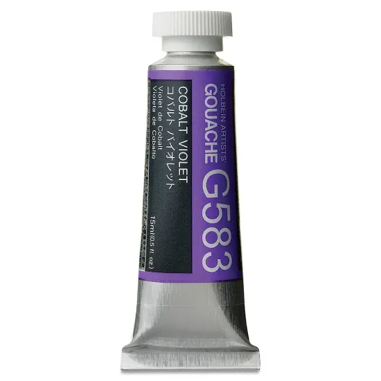 Holbein Artists' Gouache - Cobalt Violet, 15 ml tube {2}
